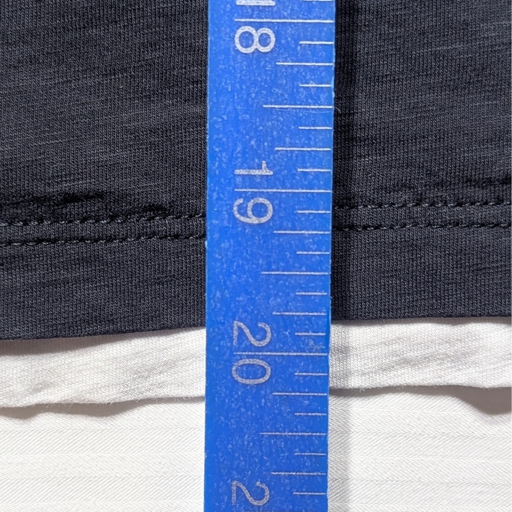 C&C California Pima Cotton Tee Layered Look Minimalist Y2K Capsule Top - Picture 5 of 6